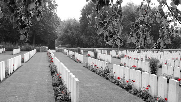 First World War cemetery in Belgium.
