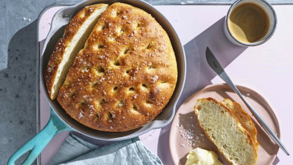 Frying-pan focaccia.