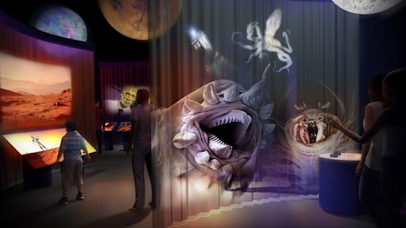 A concept drawing gives fans a taste of the interactive Doctor Who exhibition set to launch from May-October 2022 at the World Museum.