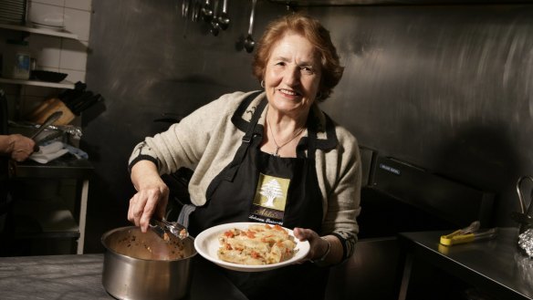 Abla Amad pictured in the kitchen of her eponymous restaurant, Abla's, in Carlton.
