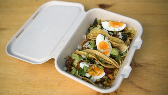 Ricos Tacos specialises in breakfast tacos. 