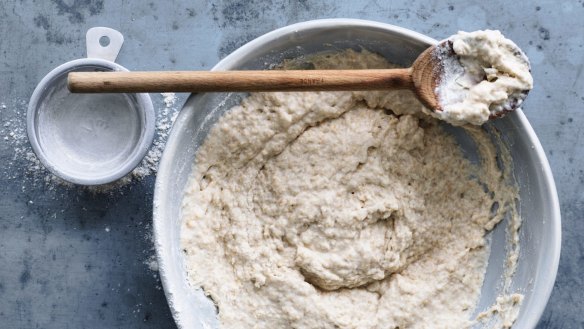 Feeding the yeast beast: Tending to a sourdough starter.