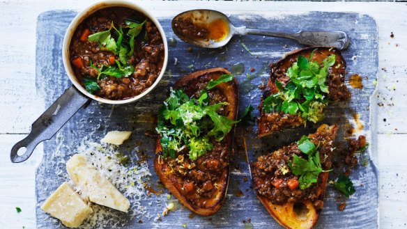 Adam Liaw's red wine mince on toast.