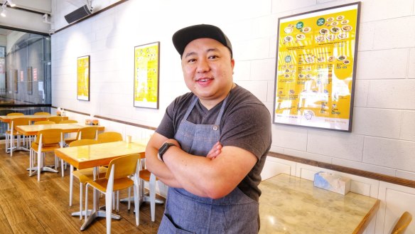 Philip Leong runs the busy order-and-pay canteen with Shirley Chow.