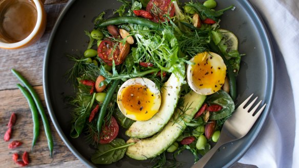 Make friends with salad: Breakfast salad packs a punch.