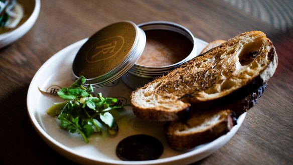 Potted pig rillettes.