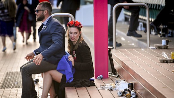 Late in the day at Flemington.