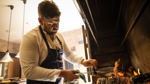 Charley Snadden-Wilson is excited to be back cooking with fire, as he did at Etta and Embla.