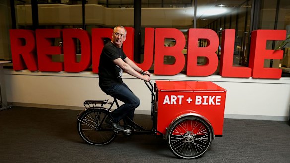 Hosking says the early years building Redbubble were tough. 