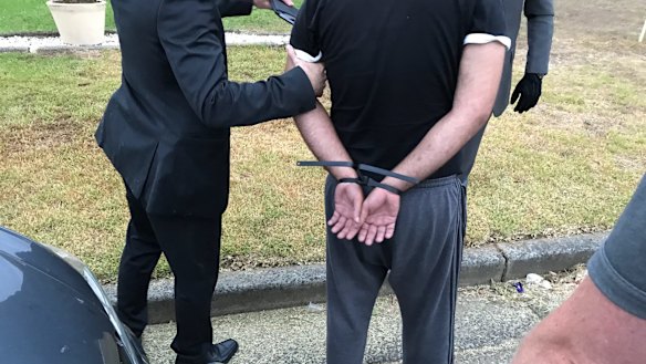A Warwick Farm man, 30, was arrested on Friday in relation to the alleged importation of $10 million worth of the drug known as liquid ecstasy or 'coma in a bottle'.