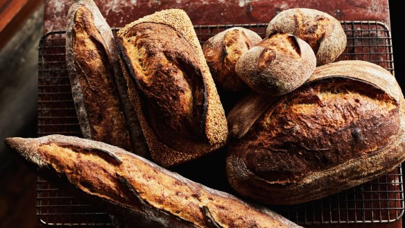 Loaves from Falco bakery in Collingwood.