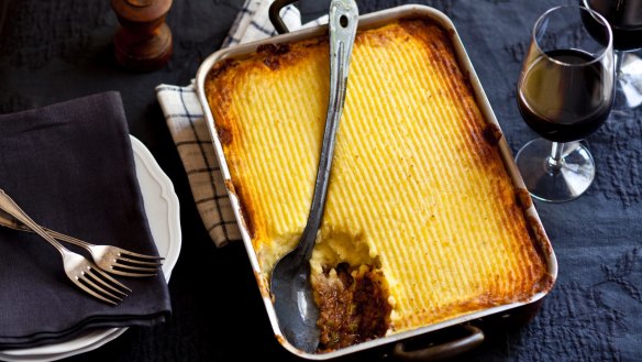 Karen Martini's deluxe shepherd's pie combines the lockdown essentials of wine, time and mashed potato.