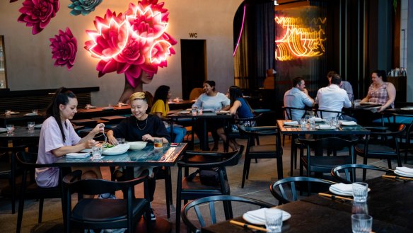 Lilymu rocks an indoors-outdoors vibe in Parramatta's newest dining precinct.