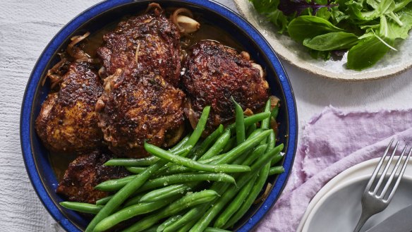 Karen Martini takes midweek chicken in a Middle Eastern direction.