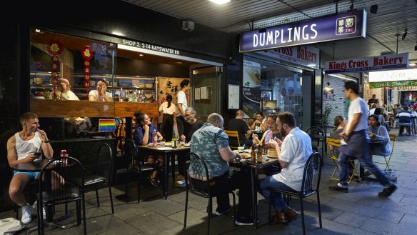 The no-frills footpath dining is great for people-watching.