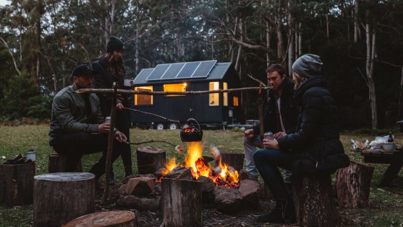 Unyoked cabins can be stocked with all the ingredients you need to cook recipes from Sarah Glover's 'Wild Adventure Cookbook'.