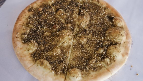 Manoush from Khalil's Lebanese Pizza.