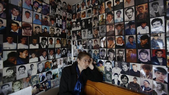 Bosnian Muslim Habiba Masc lost her husband Sadija and her son Sadmir during the fall of Srebrenica in 1995.