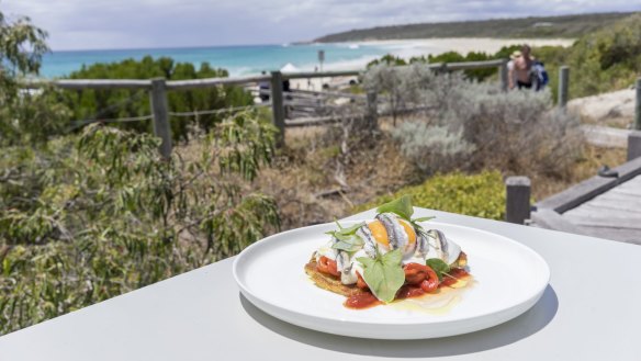 Bunker's Beach House Cafe's food and views are dual attractions.