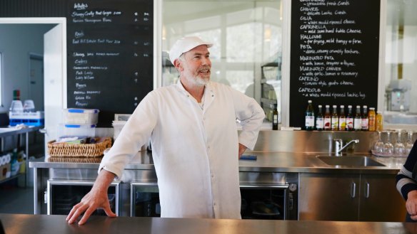 Damien Noxon at the Main Ridge Dairy cheesery.