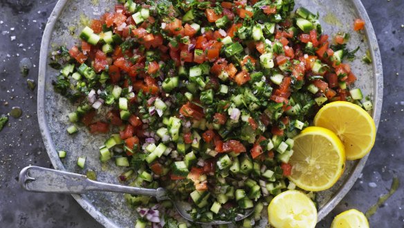 Arabic chopped salad.