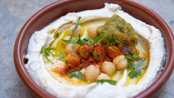 Really good, nutty hummus.