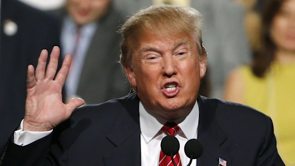 Republican presidential candidate Donald Trump campaigning on Saturday. 