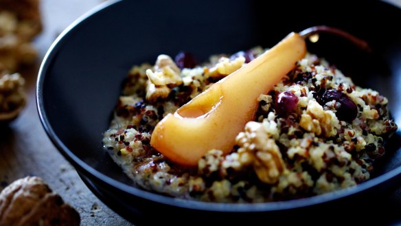 Carby goodness: Jill Dupleix's quinoa porridge.