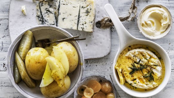 Called gschwellti in Switzerland, this dish is like a fondue without the hassle (even baking the camembert is optional).
