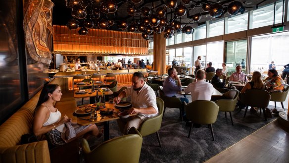 Find a cosy spot in the polished and refined surrounds at Woodcut.