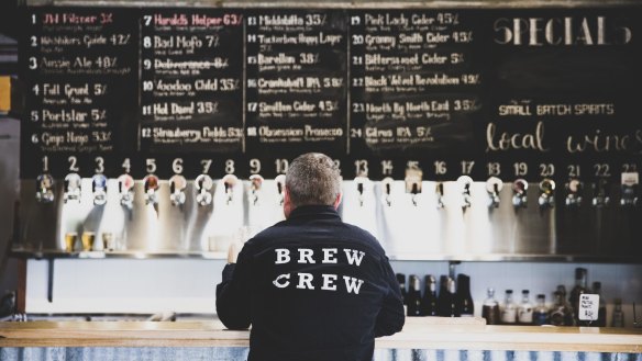 The Tumut River Brewing Company offers a 'beer breakfast'.