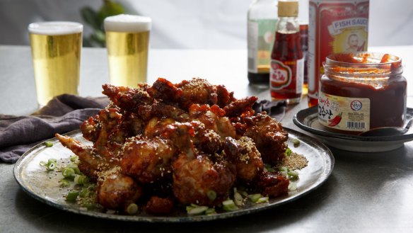 Gochujang (right) is essential for Korean fried chicken.