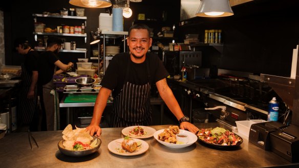 Rupesh Budhathoki, head chef at Vanda Taqueria in Newtown.