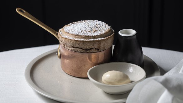 The signature chocolate souffle.