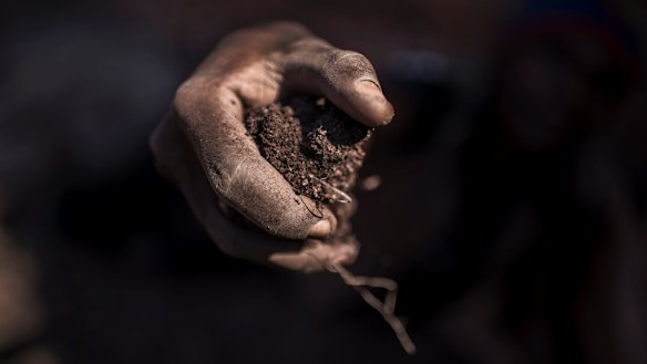 A fistful of what makes your digital devices and batteries work. It's cobalt that is powering Silicon Valley's gold rush.