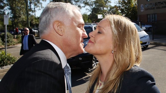 Prime Minister Malcolm Turnbull with Fiona Scott.