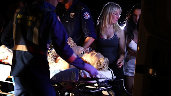 Brett Connellan was rushed to hospital following the attack at Bombo beach. 