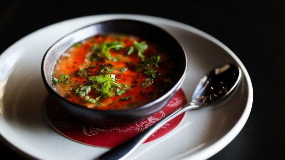 Chawan mushi-style savoury custard with steamed foie gras and blue swimmer crab.