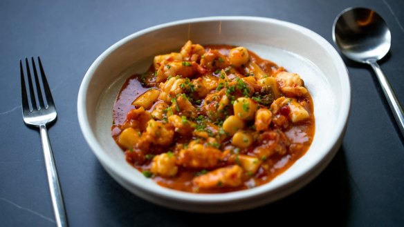 Prawn tteokbokki. 