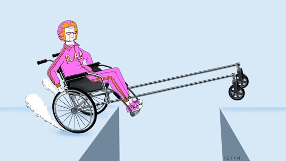 The decision whether to sell the family home when entering aged care is a complicated one. Illustration: Simon Letch