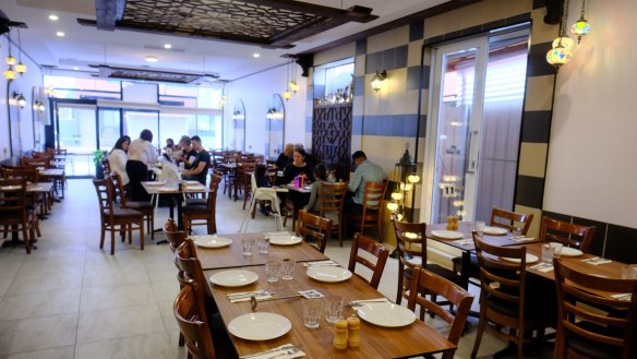 The Damascene dining hall inside the expanded Shamiat in Northcote.