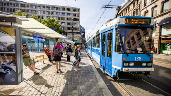 Get an Oslo pass and you can travel on public transport for free.