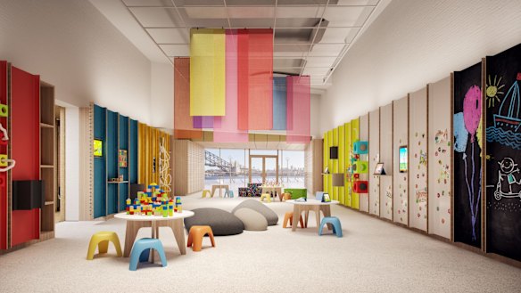 Inside the Creative Learning Centre at the Opera House. 