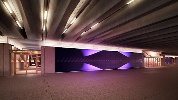 Artist impression of Opera House upgrades, under the steps. 