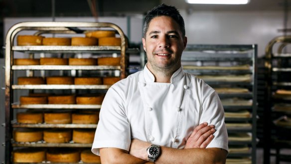 Executive chef Simon Moss at Brunetti Flinders Lane.