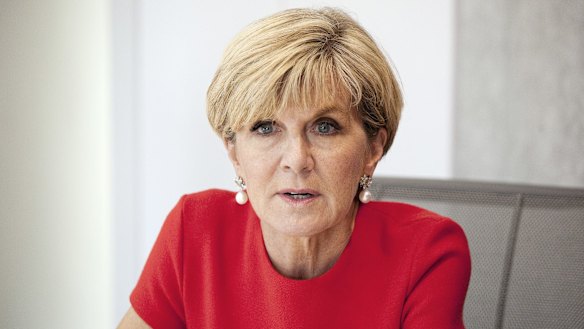 Foreign Minister Julie Bishop.
