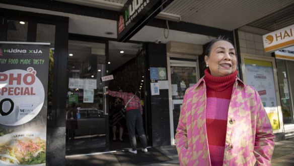 Angie Hong outside Huong Xua on John Street.