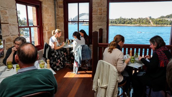 The Fenwick in Balmain East has waterfront views all the way to the Harbour Bridge. 