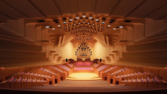 An artist's impression of a revamped Concert Hall. 
