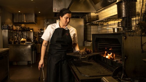 Chef Isobel Little. LP's Quality Meats. 1st March 2022 Photo Louise Kennerley SMH GOOD FOOD